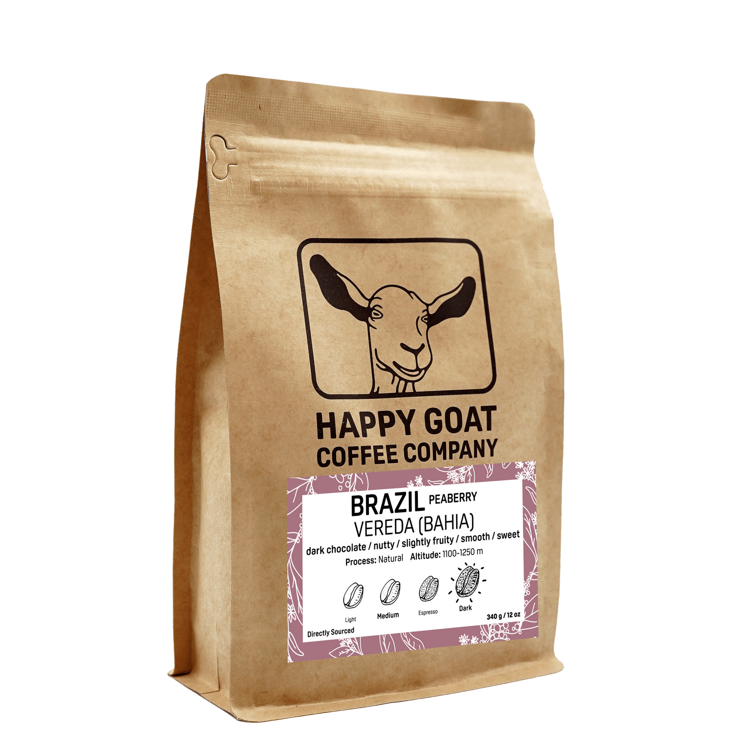 Happy Goat Brazilian Peaberry Espresso - Threshold Coffee