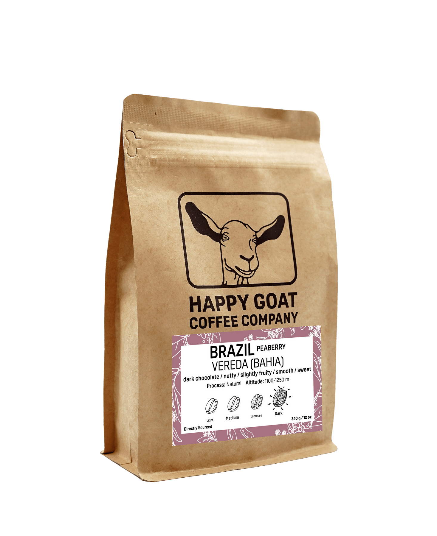 Happy Goat Brazilian Peaberry Espresso - Threshold Coffee